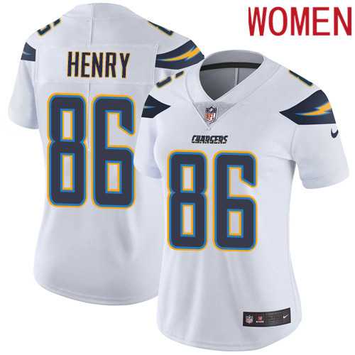 2019 Women Los Angeles Chargers #86 Henry white Nike Vapor Untouchable Limited NFL Jersey->women nfl jersey->Women Jersey